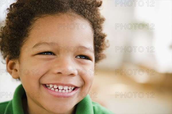 Black boy grinning