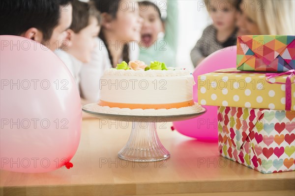 Close up of birthday cake