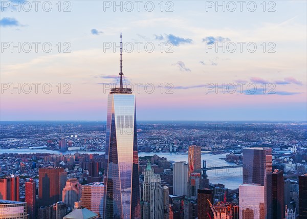 Aerial view of New York cityscape