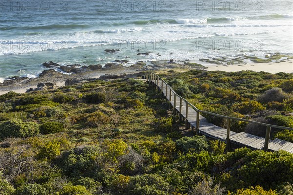 Wooden bridge to beach