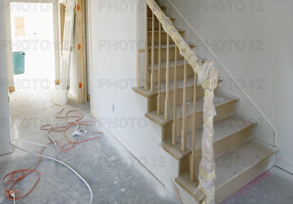 House interior during renovation