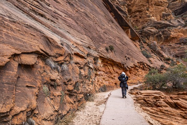 Senior female hiker