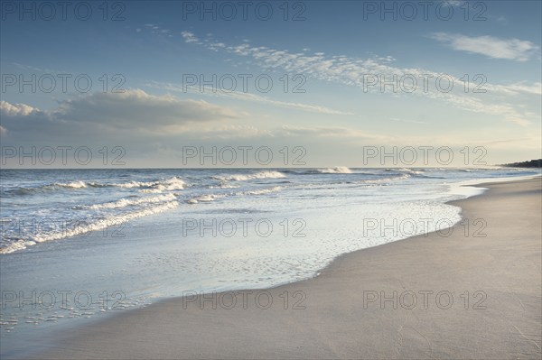 USA, North Carolina, Topsail Island, North Topsail Beach at dusk, , North Carolina, USA