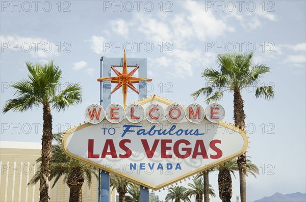 USA, Nevada, Las Vegas, Welcome to Fabulous Las Vegas sign, Las Vegas, Nevada, USA