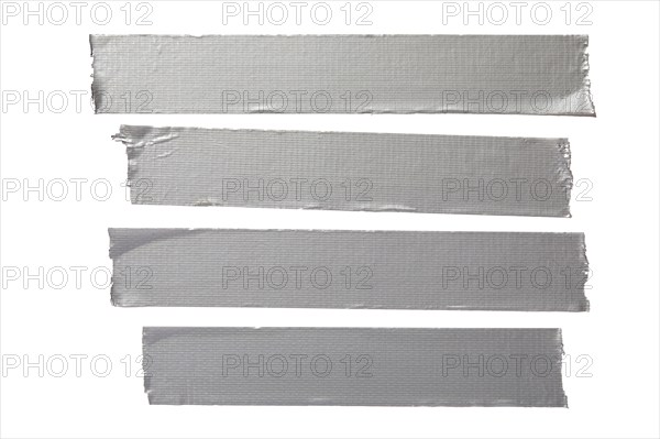 Strips of duct tape on white background, New York City, New York, USA