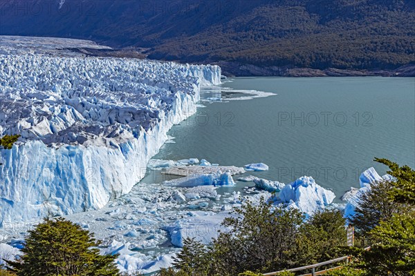 Argentina, Santa Cruz, El Calafate, High angle view of Perito Moreno Glacier, El Calafate, Santa Cruz, Argentina