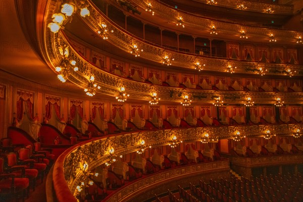 Balconies in Teatro Colon, Buenos Aires, , Argentina