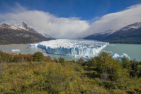 Argentina, Santa Cruz, El Calafate, Clouds over Perito Moreno Glacier, El Calafate, Santa Cruz, Argentina