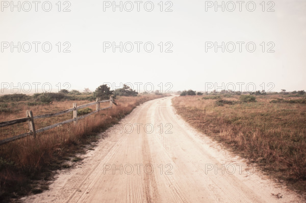 Dirt road crossing grassy fields leading to Cisco Beach
Nantucket, Massachusetts, USA