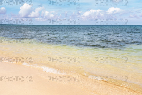 Calm sea waves on sandy beach
Rose Hall, Montego Bay, Jamaica