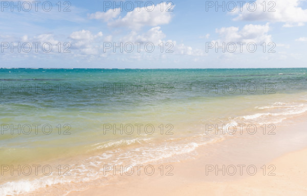 Calm sea waves on sandy beach
Rose Hall, Montego Bay, Jamaica