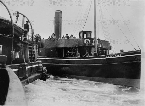 Les transbordeurs de la White Star Line, "Ireland" et "America"