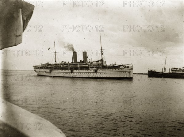 RIMS 'Northbrook'. RIMS 'Northbrook', a naval steamer belonging to the Royal Indian Marine Service. Bay of Bengal, India, circa 1900., South East Asia, Asia.