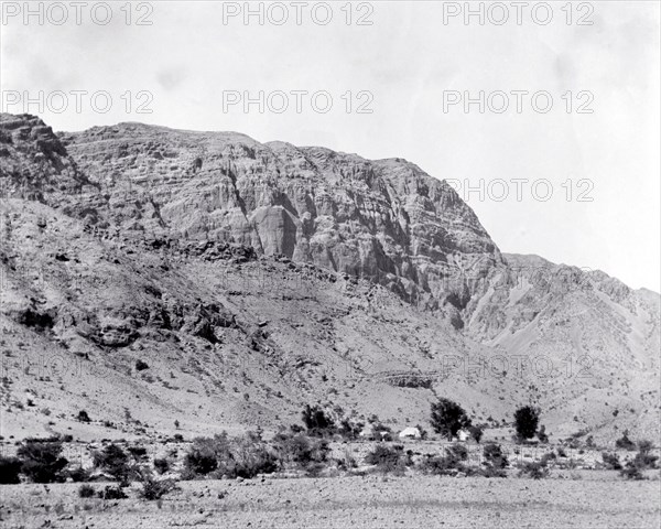 Kohistan Mountain Range. View of the mountain range at Kohistan. Kohistan, North West Frontier Province, India (Pakistan), circa 1910. Kohistan, North West Frontier Province, Pakistan, Southern Asia, Asia.