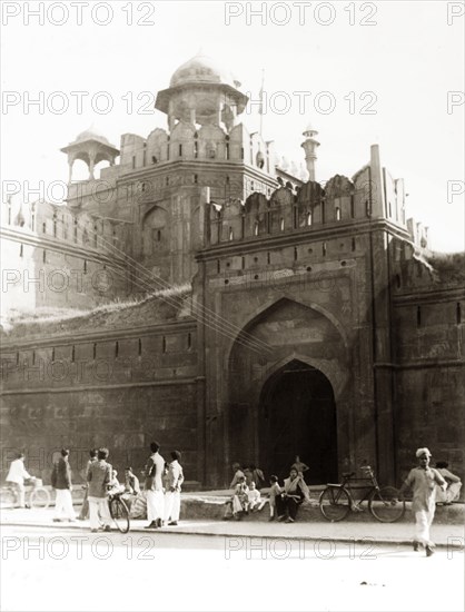 Lahore Gate, Delhi Fort. The Lahore Gate, the western entrance to the Delhi Fort complex. Delhi, India, 1941. Delhi, Delhi, India, Southern Asia, Asia.