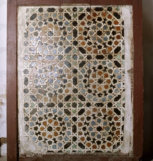 Geometric tile mosaic from the now destroyed madrasa founded by the Ziyanid sultan Abu Tashfin at Tlemcen