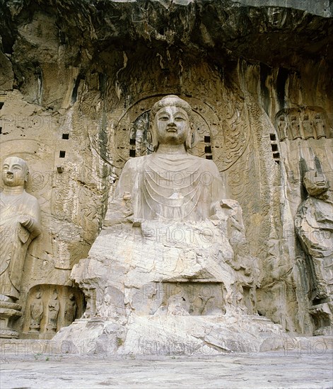 The Longmen cave temple complex at Luoyang