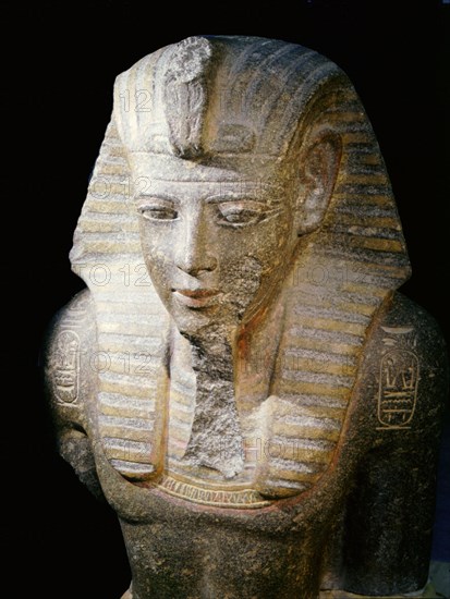 Bust of King Merenptah, thirteenth son and successor of Ramesses II, from his mortuary temple at Thebes