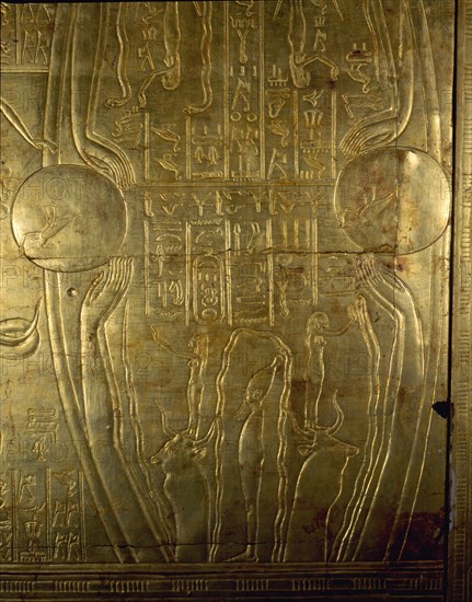 Details from Tutankhamuns shrine in the form of the second sactuary of the South (Per Wer)