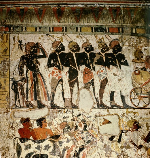 Tomb painting from the tomb of Amenhotep Huyi