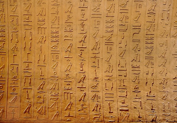 Detail from the Pyramid text of admiral Tjanhebu