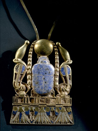 Scarab pectoral from the burial of Shoshenq II