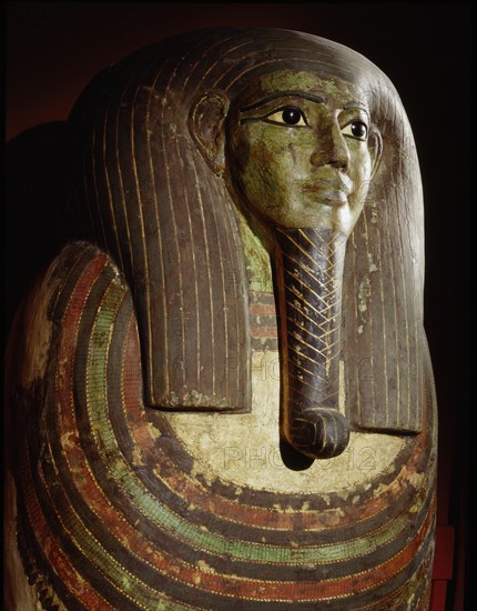 Mummiform coffin of Hor, attributed to a funerary workshop at Heracleopolis Magna in the Fayum