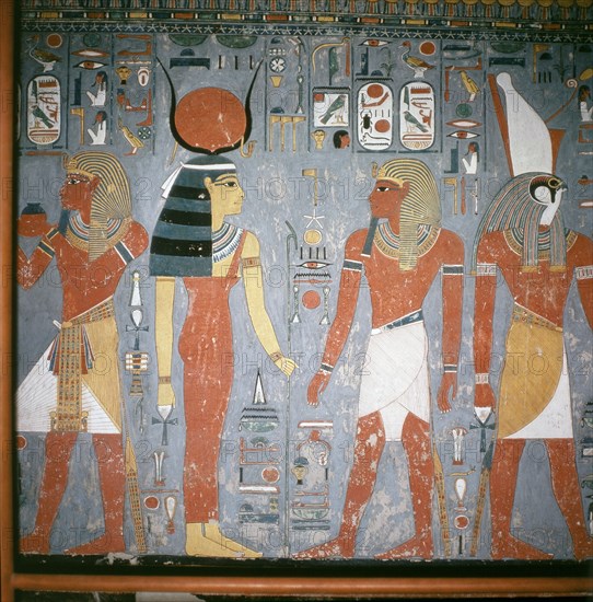 A Detail Of A Wall Painting In The Tomb Of Horemheb Photo12 Universal Images Group Werner Forman