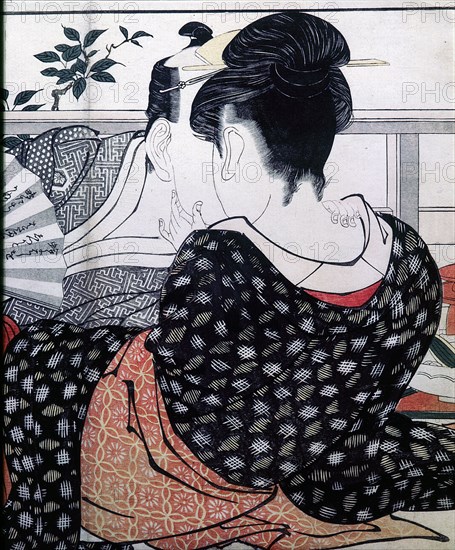 Print or ukiyo e,which means literally portrait of the floating world