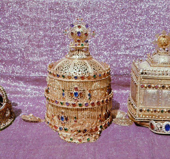 Votive crown of Menelik II, dedicated after the Ethiopian victory over the Italian invasion in 1896