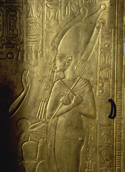 Detail of the second largest shrine of Tutankhamun