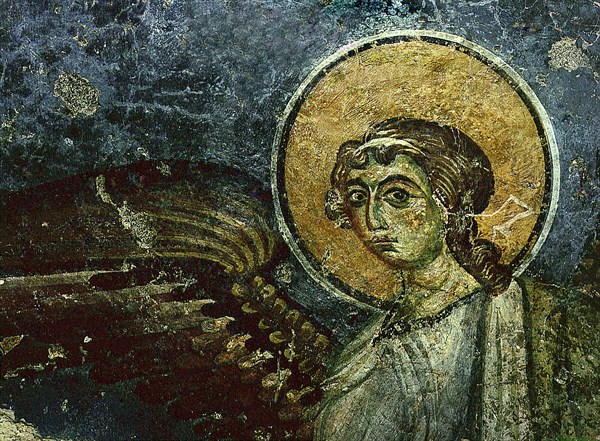 Part of the Assumption fresco from Eurytania Episkopi which was built in the 9th century