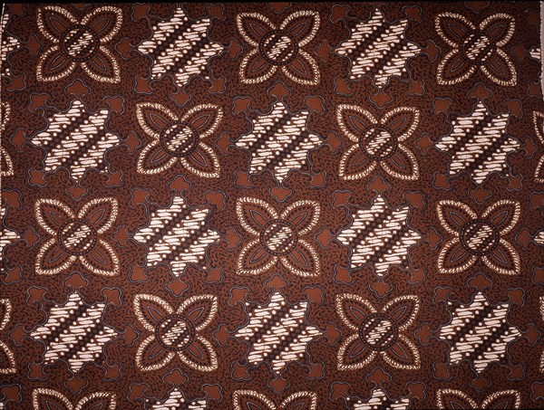 Detail of a batik kain with a design dating back to around 1900