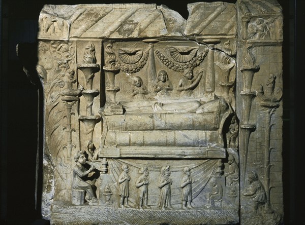 A relief decoration from the tomb of the Haterii family