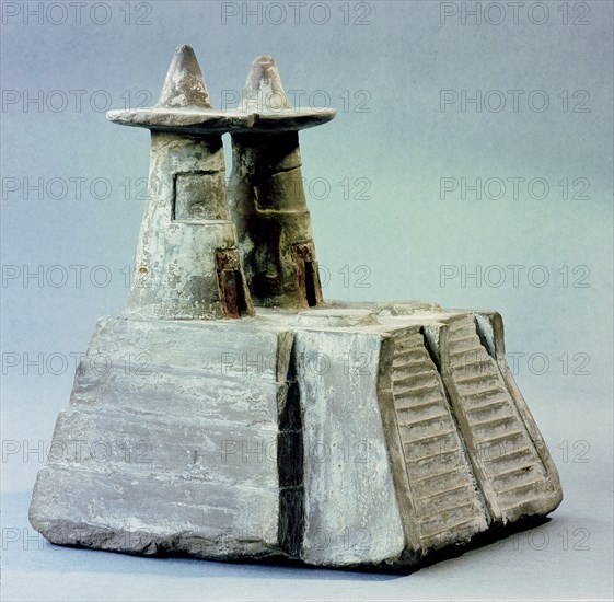 Model temple from northern Mexico