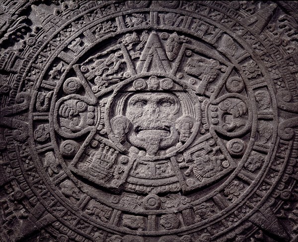 Detail of the great Calendar stone