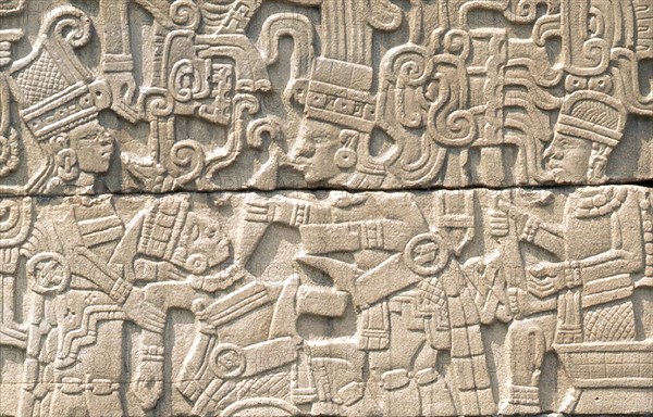 Relief from the south ball court at El Tajin