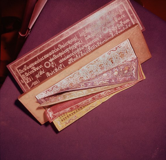 Boxes containing religious books