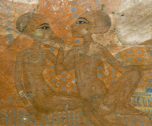 The Princesses fresco, daughters of Akhenaten