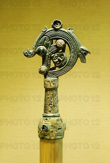 Head of bishops crozier of Irish workmanship which was found at Helgo near Birka, Sweden