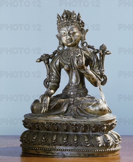 A statue of Sitatara, or White Tara, the White Saviouress