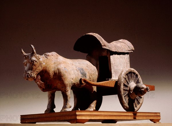 Model bullock and cart