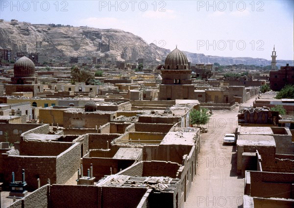 View of the islamic necropolis of Cairo