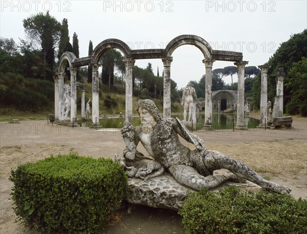 Hadrian's Villa, a complex of buildings, gardens and pools stretching for over a kilometre in length