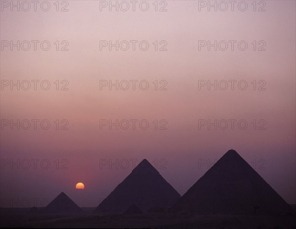 The pyramids at Giza