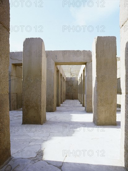 The valley temple of the pyramid of Khephren