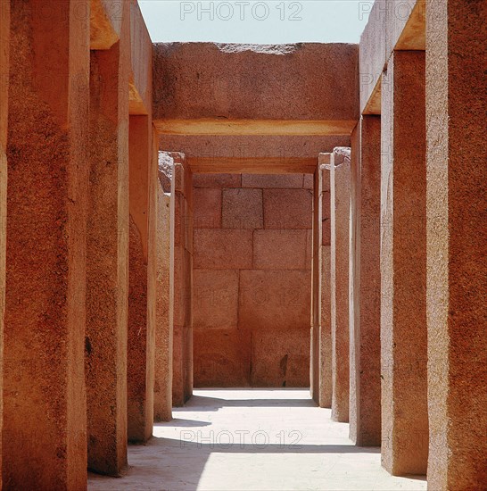 The valley temple of the pyramid of Khephren