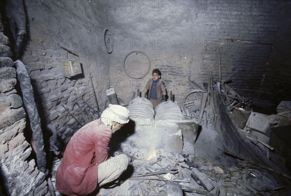 View of traders in an ancient market near San'a