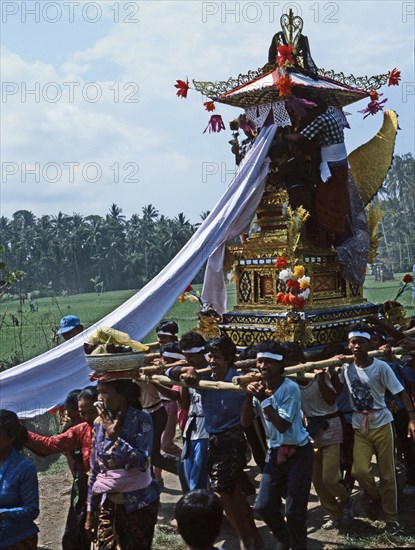 Cremations are elaborate ceremonies held days or months after death when the necessary expense can be met and an auspicious date chosen