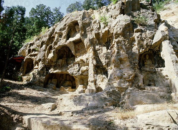 The Cliff of the Thousand Buddhas at Qianfoyan